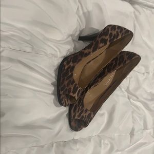 Cheetah Open-toed Heels